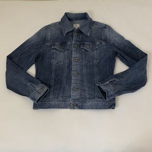 Adriano‎ Goldschmied Robyn Jacket Women S Blue Denim Jean Trucker Slim Luxury